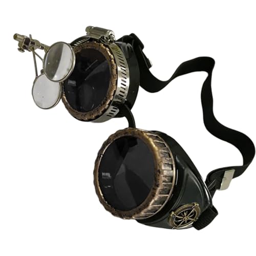 KAHDGSS Sterevunk-Brille mit Halloween-Gesicht, Vintage-Stil, Cyber-Schweißen, Cosplay-Brille, Halloween, Cosplay, Kostüme, Geschenke KAHDGSS Sterevunk-Brille mit Halloween-Gesicht, Vintage-Stil, Cyber-Schweißen, Cosplay-Brille, Halloween, Cosplay, Kostüme, Geschenke von KAHDGSS