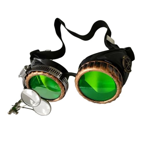 KAHDGSS Sterevunk-Brille mit Halloween-Gesicht, Vintage-Stil, Cyber-Schweißen, Cosplay-Brille, Halloween, Cosplay, Kostüme, Geschenke KAHDGSS Sterevunk-Brille mit Halloween-Gesicht, Vintage-Stil, Cyber-Schweißen, Cosplay-Brille, Halloween, Cosplay, Kostüme, Geschenke von KAHDGSS