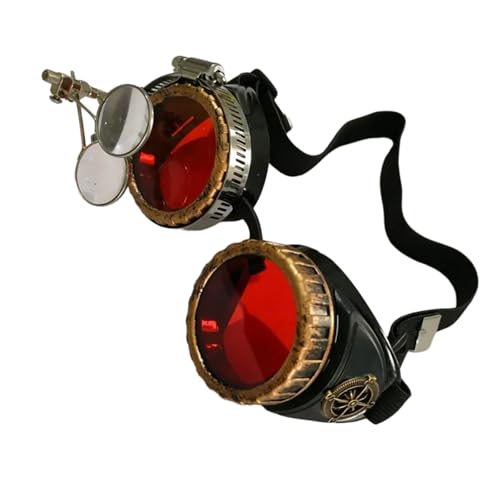 KAHDGSS Sterevunk-Brille mit Halloween-Gesicht, Vintage-Stil, Cyber-Schweißen, Cosplay-Brille, Halloween, Cosplay, Kostüme, Geschenke KAHDGSS Sterevunk-Brille mit Halloween-Gesicht, Vintage-Stil, Cyber-Schweißen, Cosplay-Brille, Halloween, Cosplay, Kostüme, Geschenke von KAHDGSS