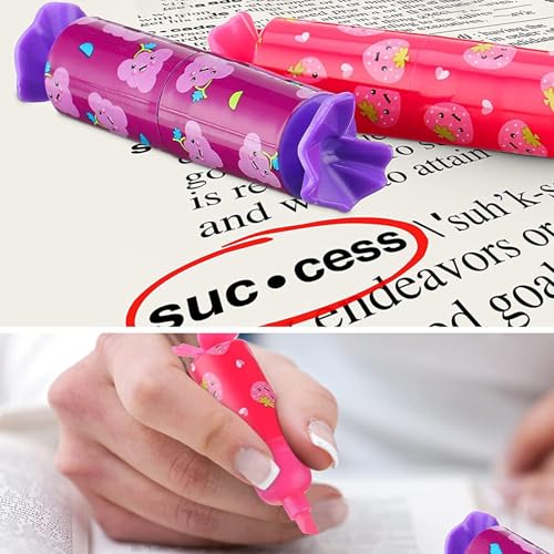 KAHDGSS Textmarker in Bonbonform, 12 Farben, Marker in Taschengröße, Marker für Scrapbooking, Tagebuch, Planer, Kartenherstellung, Schulbedarf für Kinder, 12 Stück KAHDGSS Textmarker in Bonbonform, 12 Farben, Marker in Taschengröße, Marker für Scrapbooking, Tagebuch, Planer, Kartenherstellung, Schulbedarf für Kinder, 12 Stück von KAHDGSS