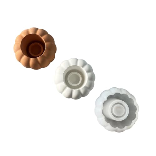 Lebensmittelqualität Hitzebeständiger Silikonkürbisform Halloween Kerzenhalter Crafting Chocolate Back Wiederverwendbares Geschirrspüler Sichere Kerzenform von KAHDGSS