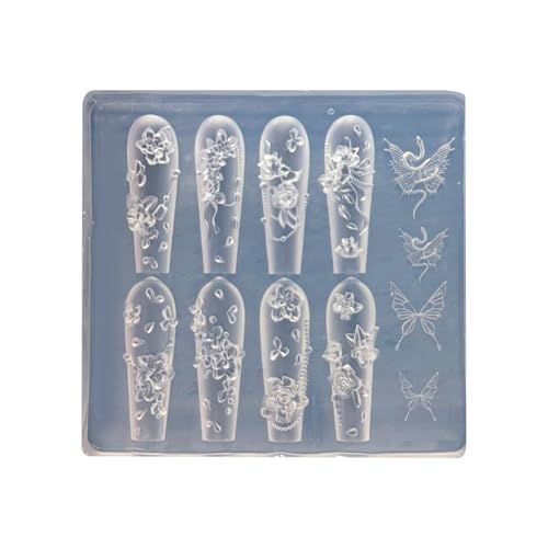 Multifirtionale Nägel Schimmelpilze Styling Schimmel Rosenform Zubehör Formen Geeignet Für Zubehör Verbesserung Silikonnagel von KAHDGSS