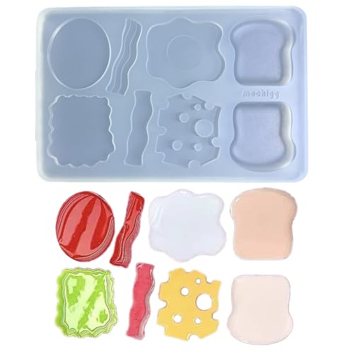 Sandwich Burger Schimmel Silikongussform Zum Backen Von Wiederaufnahmen Hamburger Making Formen Küchenzubehör Formen Burger Silikonform von KAHDGSS
