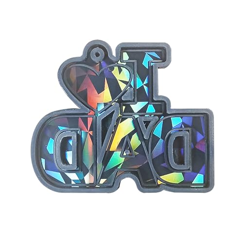 Silikon-Epoxid-Herzverzierungsform für Heimwerker, Ohrringe, Schlüsselanhänger, Anhänger, Schmuck, Bastelarbeiten für Vatertag Silikon-Epoxid-Herzverzierungsform für Heimwerker, Ohrringe, Schlüsselanhänger, Anhänger, Schmuck, Bastelarbeiten für Vatertag von KAHDGSS