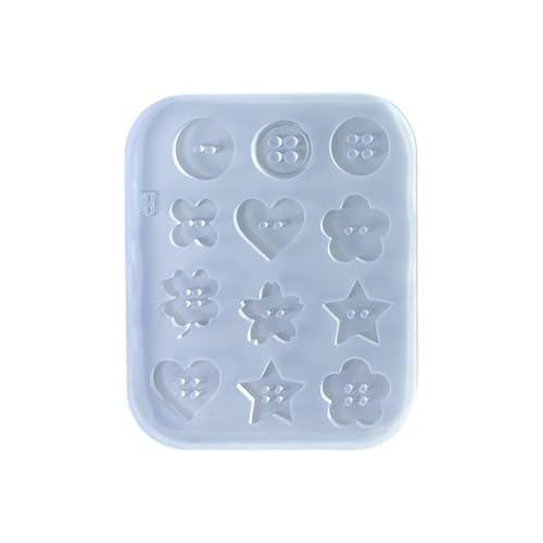 Silikon Fondantformen Flexible Backformknopf Serie Bastelmittel Für Süßigkeitenschokolade Und Gelatine Leicht Zu Reinigen Dessertform von KAHDGSS