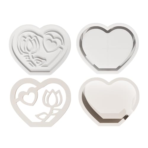 Silikon Handwerk Liefert Kreative Lampenform Hohles Herz Easy Releasing Schimmel Für Dekorationen Und Enthusiasten Kreatives Silikon von KAHDGSS