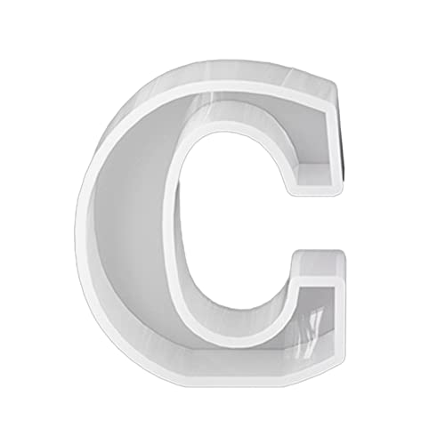 Silikonform für Anhänger, Ton, Buchstaben, Schlüsselanhänger, Zubehör, Handarbeit, Liebesbriefe, Harzformen von KAHDGSS