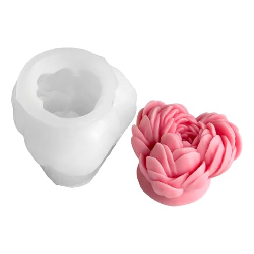 Silikonformen Pfingstrose Blütenkerze Formen Oramentformen Pflaster Epoxidharz Schimmelpilze Peony Blumenkerze Handgefertigt von KAHDGSS