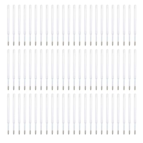 Standard-Kugelschreibermine für einziehbaren Kugelschreiber, austauschbare Kugelschreiberminen, Schwarz/Blau, 100 Stück Standard-Kugelschreibermine für einziehbaren Kugelschreiber, austauschbare Kugelschreiberminen, Schwarz/Blau, 100 Stück von KAHDGSS