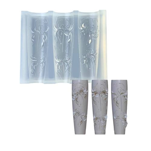 Stilvolle Nägel Kunstform Für Einzigartige Designs Robuster Blumen Silikon Schnitzform Für Salons Und Heimnutzung Silikonnagel Charme von KAHDGSS