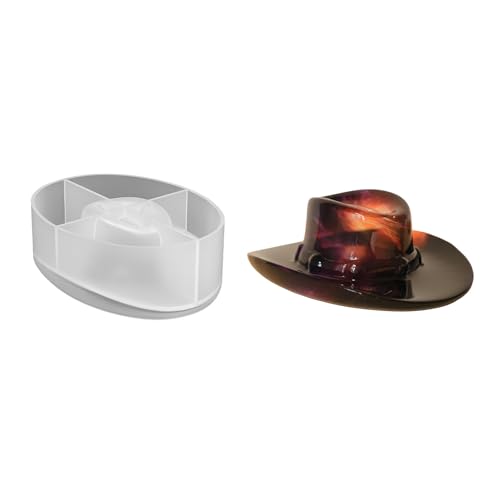 Wiederverwendbare Silikonform für Schmuck im Westernhut-Design, Epoxidharze für Heimwerker und Dekoration, Cowboyhut, Bastel-Silikonform Wiederverwendbare Silikonform für Schmuck im Westernhut-Design, Epoxidharze für Heimwerker und Dekoration, Cowboyhut, Bastel-Silikonform von KAHDGSS