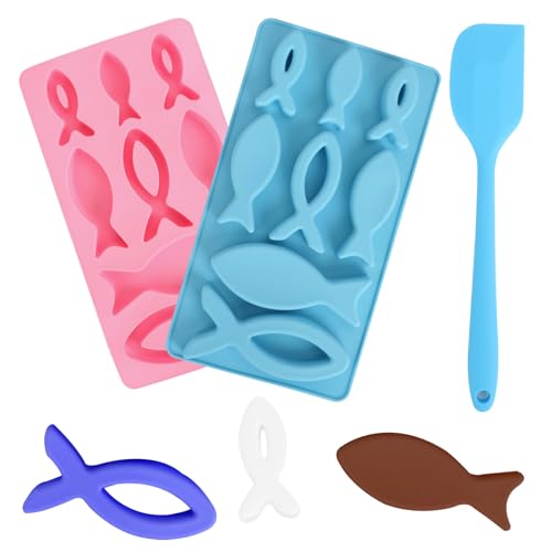 Gießform Fisch, Silicone Moulds Epoxy Resin, Fish Silicone Casting Mould for Soap, Cake, Dessert Making, Communion von KAHOUI
