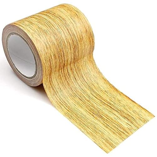 KAIAIWLUO Klebeband Holzoptik,5,7cmx4,57m Selbstklebend Holzmaserung Panzertape Wasserdichtes Holzimitat-Band für Laminatboden-Kratzer-Reparatur von KAIAIWLUO