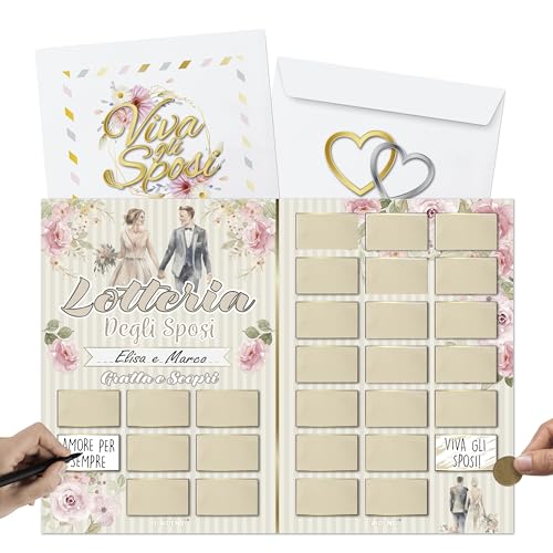 Gratta e Vinci Hochzeit – personalisiertes Lotterie-Gadget – Spiele zur Unterhaltung der Eingeladenen Gratta e Vinci Hochzeit – personalisiertes Lotterie-Gadget – Spiele zur Unterhaltung der Eingeladenen von KAÏDENSÏ