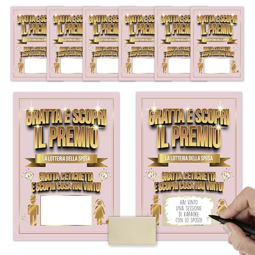 KAÏDENSÏ Gadget Junggesellinnenabschied – 8 Rubbeln und Vinci Team Bride – lustiges Junggesellinnenabschiedsspiel – Zubehör-Set für zukünftige Braut und Freunde KAÏDENSÏ Gadget Junggesellinnenabschied – 8 Rubbeln und Vinci Team Bride – lustiges Junggesellinnenabschiedsspiel – Zubehör-Set für zukünftige Braut und Freunde von KAÏDENSÏ