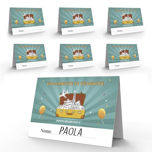 Personalisierbare Tischkarten zum Ruhestand, elegantes Geschenk, 40 Stück, Gadget Ruhestand, A6, Premium-Karten, 350 g Personalisierbare Tischkarten zum Ruhestand, elegantes Geschenk, 40 Stück, Gadget Ruhestand, A6, Premium-Karten, 350 g von KAÏDENSÏ