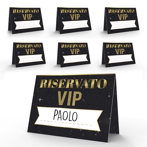 Tischkarten Geburtstag elegant – 40 Tischkarten VIP für Tisch Events - Tischkarten Luxus von KAÏDENSÏ