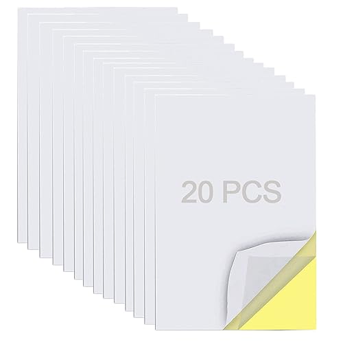 20 Blatt transparentes doppelseitiges Klebeband, A4-Größe, extra stark, doppelseitiges Klebeband mit gelbem Einsatz für DIY-Party/Kunst/Handwerk/Heimdekoration 20 Blatt transparentes doppelseitiges Klebeband, A4-Größe, extra stark, doppelseitiges Klebeband mit gelbem Einsatz für DIY-Party/Kunst/Handwerk/Heimdekoration von KAIHENG