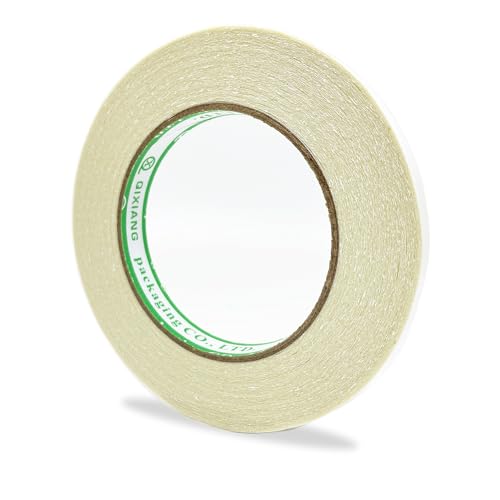 KAIHENG Stoffband doppelseitig, 1/2 Zoll x 100 Fuß Saumband ohne Nähen, transparentes, selbstklebendes Saumband für Vorhänge, Hexerei, Hosen, Kleider KAIHENG Stoffband doppelseitig, 1/2 Zoll x 100 Fuß Saumband ohne Nähen, transparentes, selbstklebendes Saumband für Vorhänge, Hexerei, Hosen, Kleider von KAIHENG