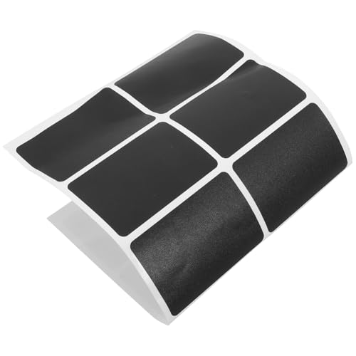 KAILIKETIY 1 Blatt Kreideetiketten für Behälter Selbstklebende Schwarze Wiederverwendbar für Vorratsdosen Gläser Flaschen Beschriften und Dekorieren von KAILIKETIY