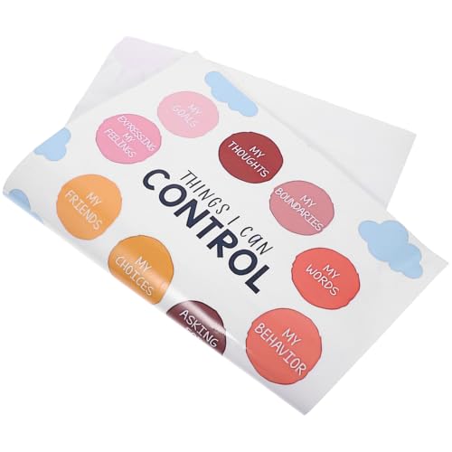 KAILIKETIY 1 Bogen Emotionale Poster Verstellbare Spule Klebeband Tafeldekoration Quadratische Banner Strass Dekoration Girlande Fadenspulen Positive Zitate Wanddekoration von KAILIKETIY