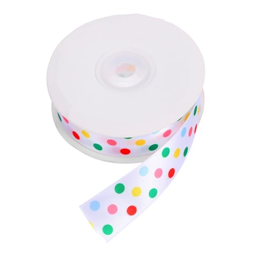 KAILIKETIY 1 Rolle Bunte Punkte Geschenkband Roll für Geschenkverpackung Bastelprojekte und Dekoration von Geburtstagsfeiern für Kreative Diy Projekte und Festliche Anlässe von KAILIKETIY