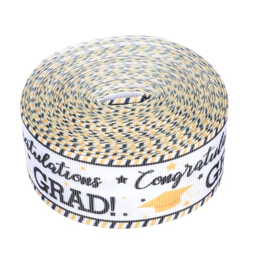 KAILIKETIY 1 Rolle Dekoratives Band Blumenwickband Abschlussbänder Bulk-band Seniorenband Abschlussband Zum Thema Abschluss Glückwunschband Für Blumenstrauß Colorful Polyester KAILIKETIY 1 Rolle Dekoratives Band Blumenwickband Abschlussbänder Bulk-band Seniorenband Abschlussband Zum Thema Abschluss Glückwunschband Für Blumenstrauß Colorful Polyester von KAILIKETIY