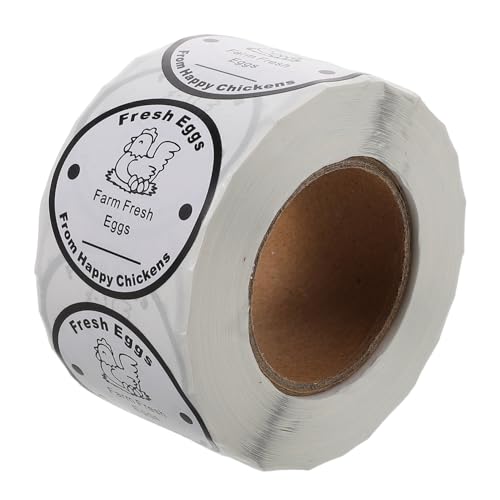 KAILIKETIY 1 Rolle Runde Eierkarton Aufkleber für Frische Hühner Eier Etiketten für Eierverpackungen mit Selbstklebenden Aufklebern für KAILIKETIY 1 Rolle Runde Eierkarton Aufkleber für Frische Hühner Eier Etiketten für Eierverpackungen mit Selbstklebenden Aufklebern für von KAILIKETIY