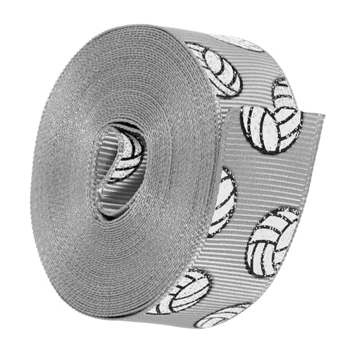 KAILIKETIY 1 Rolle Volleyball Bedrucktes Dekorationsband Yards Hochwertiges Ribbon für Diy Hochzeitsdeko Geschenkverpackungen und Sportanlässe Faltfest und Farbenfroh von KAILIKETIY