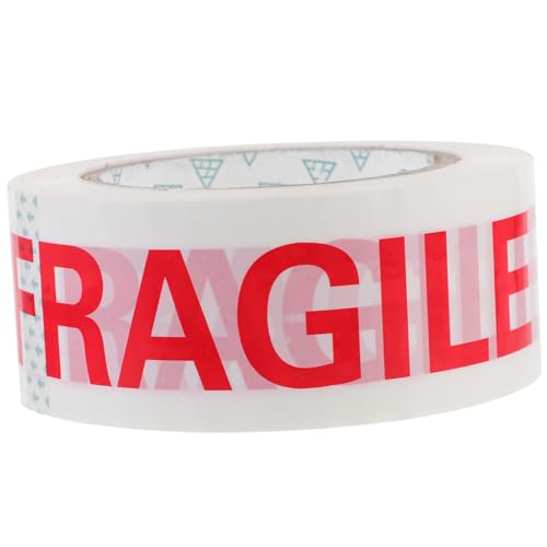 KAILIKETIY 1 Rolle Warnband Für Zerbrechliche Gegenstände Abdeckband Klebebandspender Für Schweres Packband Transparentes Packband Paketklebeband Transparentes Klebeband Für von KAILIKETIY