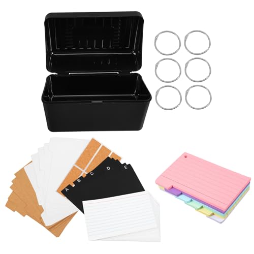 KAILIKETIY 1 Satz Karteikartenhalter-set Karteikartenetui Karteikartenhalter Aus Kunststoff Flash-karten-organizer Notizkarten-organizer Notizkartenetui Karteikartenspeicher Plastikpapier von KAILIKETIY