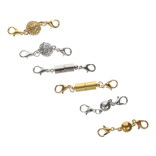 KAILIKETIY 1 Satz Pärchen Magnetische Schmuckverschlüsse Für Armbänder Einfache Verbindungselemente Für Diy Schmuckherstellung Kugel Und Karabinerverschlüsse Elegantem Design 6 Paare von KAILIKETIY