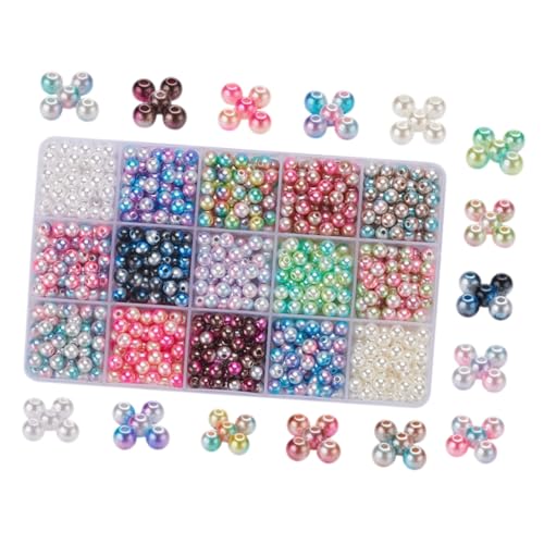 KAILIKETIY 1 Schachtel DIY Kunststoffperlen Farbige Runde Spacer Beads für Schmuckherstellung Bastelperlen für Armbänder Halsketten Langlebig und Vielseitig für DIY Schmuckaccessoires KAILIKETIY 1 Schachtel DIY Kunststoffperlen Farbige Runde Spacer Beads für Schmuckherstellung Bastelperlen für Armbänder Halsketten Langlebig und Vielseitig für DIY Schmuckaccessoires von KAILIKETIY
