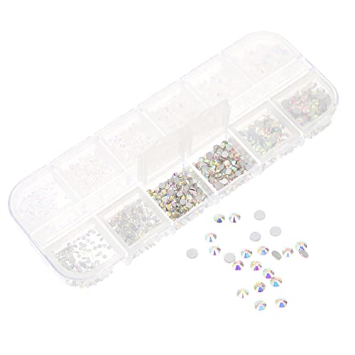 KAILIKETIY 1 Schachtel Fächer Nagelstrass mit Weißen und Transparenten Ab diamanten Flache Nagelsteine für DIY Nail Art Nagelschmuck für Anfänger und Professionelle Maniküre Dekorative KAILIKETIY 1 Schachtel Fächer Nagelstrass mit Weißen und Transparenten Ab diamanten Flache Nagelsteine für DIY Nail Art Nagelschmuck für Anfänger und Professionelle Maniküre Dekorative von KAILIKETIY