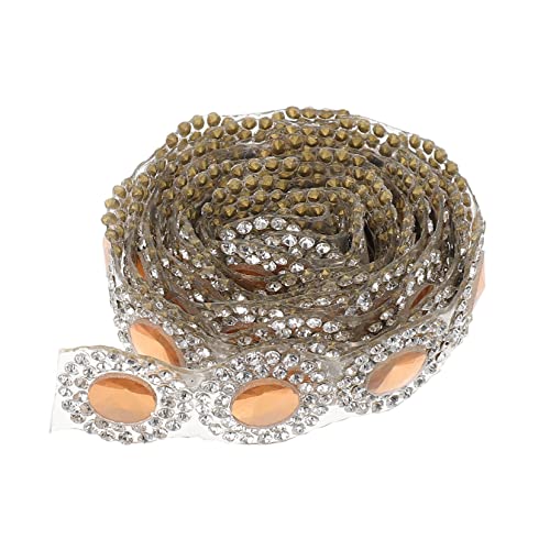 KAILIKETIY 1 Stück DIY Strassband mit Glitzer für Kleidung Rhinestone Ribbon für Hochzeiten Bastelprojekte und Dekoration Leicht Zuschneidbar Funkelt im Licht Vielseitig Einsetzbar von KAILIKETIY