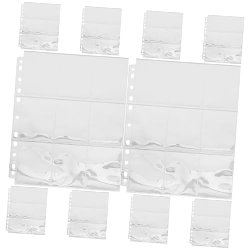KAILIKETIY 10 Blatt Fächer Fotokartenhüllen Klare Fototaschen für Ringordner Wiederverwendbare für Aufbewahrung und Präsentation von Erinnerungen von KAILIKETIY