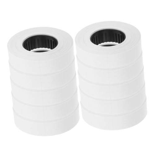 KAILIKETIY 10 Rollen Spezialpapier Für Preisauszeichnungsmaschine Etikettierer Preisaufkleber Markierungsetikettenpapier Markierungsetikettenaufkleber Verkaufsaufkleber Weiße von KAILIKETIY