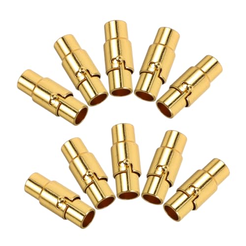 KAILIKETIY 10 Stück Armbandverschluss Magnetverschlüsse Schmuckzubehör Armbandverschlüsse und Verschlüsse Schmuck Verschluss Kettenverlängerungen Zauberverschluss Kupfer Golden von KAILIKETIY