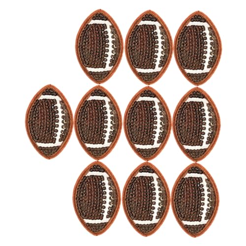 KAILIKETIY 10 Stück Fußball Patches mit Pailletten Aufbügelbare Rugby Applikationen für Jeans Jacken und Kleidung Stilvolle Diy Dekoration für Waschbeständig und Vielseitig Einsetzbar KAILIKETIY 10 Stück Fußball Patches mit Pailletten Aufbügelbare Rugby Applikationen für Jeans Jacken und Kleidung Stilvolle Diy Dekoration für Waschbeständig und Vielseitig Einsetzbar von KAILIKETIY