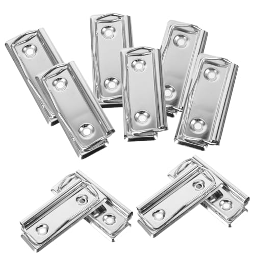 KAILIKETIY 10 Stück Metall Klemmbrett Clips Starke Büroklammern für Dokumente Vielseitige Schreibboard Clips für Büro Schule und Kreative Projekte KAILIKETIY 10 Stück Metall Klemmbrett Clips Starke Büroklammern für Dokumente Vielseitige Schreibboard Clips für Büro Schule und Kreative Projekte von KAILIKETIY