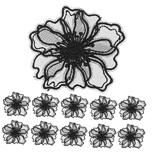 KAILIKETIY 10 Stück Teiliges Bunte Lace Flower Patches Bestickte DIY Aufnäher für Kleidung zum Aufnähen und Dekorieren von Kostümen und Textilien von KAILIKETIY