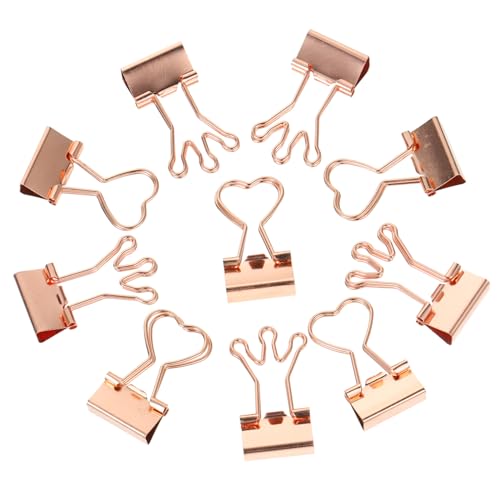 KAILIKETIY 10 Stück Teiliges Kleine Metallklammern Herz Design Praktische Bunte Büroklammern Starke Haltekraft für Dokumente Notizen Quittungen Vielseitige Organizer Clips für Büro und KAILIKETIY 10 Stück Teiliges Kleine Metallklammern Herz Design Praktische Bunte Büroklammern Starke Haltekraft für Dokumente Notizen Quittungen Vielseitige Organizer Clips für Büro und von KAILIKETIY