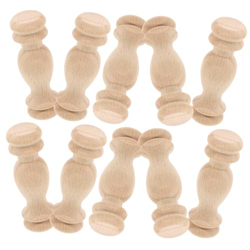 KAILIKETIY 10 Stück Unbehandelte Holzspindeln für Diy Möbelzubehör Dekorative Baluster für Garten und Innenbereich Robuste Handwerksmaterialien für Kreative Projekte KAILIKETIY 10 Stück Unbehandelte Holzspindeln für Diy Möbelzubehör Dekorative Baluster für Garten und Innenbereich Robuste Handwerksmaterialien für Kreative Projekte von KAILIKETIY