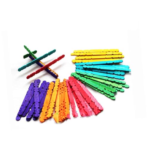 KAILIKETIY 100 Stück Bunte Holzstäbchen für DIY Basteln Glatte Oberfläche Farbenfrohe Holzstiele für Modellbau Skulpturen Collagen und Kreative Handwerksprojekte KAILIKETIY 100 Stück Bunte Holzstäbchen für DIY Basteln Glatte Oberfläche Farbenfrohe Holzstiele für Modellbau Skulpturen Collagen und Kreative Handwerksprojekte von KAILIKETIY