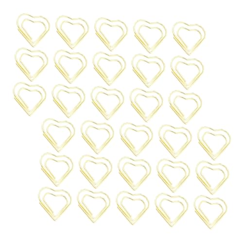 KAILIKETIY 100 Stück Herzförmige Büroklammern Gold Metall Papierclips für Dokumente Notizen Fotos und Kreative Dekorationen im Büro oder Zuhause Hochwertige und Langlebige Materialien KAILIKETIY 100 Stück Herzförmige Büroklammern Gold Metall Papierclips für Dokumente Notizen Fotos und Kreative Dekorationen im Büro oder Zuhause Hochwertige und Langlebige Materialien von KAILIKETIY