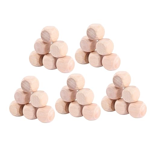 KAILIKETIY 100 Stück Holz Würfel Blank Dice Unbehandeltem Holz für DIY Projekte zum Bemalen und Basteln für Kreative Anwendungen und Spiele KAILIKETIY 100 Stück Holz Würfel Blank Dice Unbehandeltem Holz für DIY Projekte zum Bemalen und Basteln für Kreative Anwendungen und Spiele von KAILIKETIY