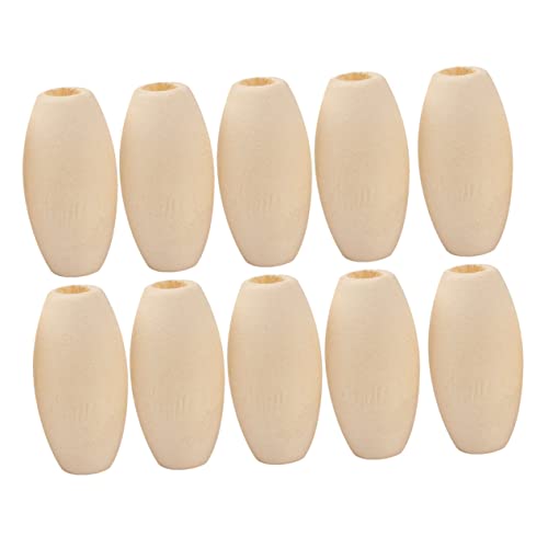 KAILIKETIY 100 Stück Kreative DIY Holzperlen Naturfarbe Handgemachte Bastelperlen für Schmuckherstellung Armbänder und Deko für Bastelprojekte und KAILIKETIY 100 Stück Kreative DIY Holzperlen Naturfarbe Handgemachte Bastelperlen für Schmuckherstellung Armbänder und Deko für Bastelprojekte und von KAILIKETIY