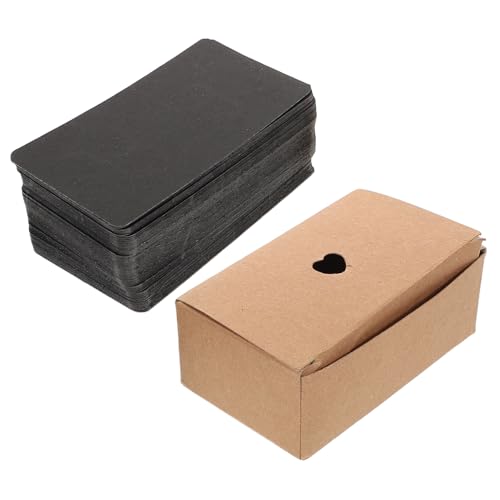 KAILIKETIY 100 Stück Schwarze, Leere Spielkarten, Wortkarten, Leicht Zu Beschreibende Notizkarten, Papiergrußkarten, Karton-karteikarten Für Diy-projekte, Lernen, Unterhaltung Und Sammeln von KAILIKETIY