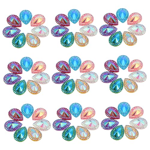KAILIKETIY 100 Stück Teiliges Spitze Wasserfall Strasssteine Flach zum Aufnähen Bunte Resin Deko für Schmuckherstellung Kleidung und Taschen Glitzernde Tropfenform DIY Bastelsteine KAILIKETIY 100 Stück Teiliges Spitze Wasserfall Strasssteine Flach zum Aufnähen Bunte Resin Deko für Schmuckherstellung Kleidung und Taschen Glitzernde Tropfenform DIY Bastelsteine von KAILIKETIY
