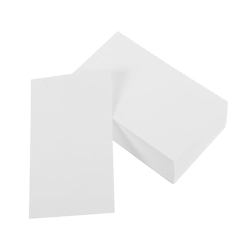 KAILIKETIY 100 Stück leere Karte Karteikarten leer weiße Karteikarten Memo -Pads Notizpolster Mini-Lernkarten Meeting-Pad kleine Schreibblöcke Karteikarten weiß Papier von KAILIKETIY